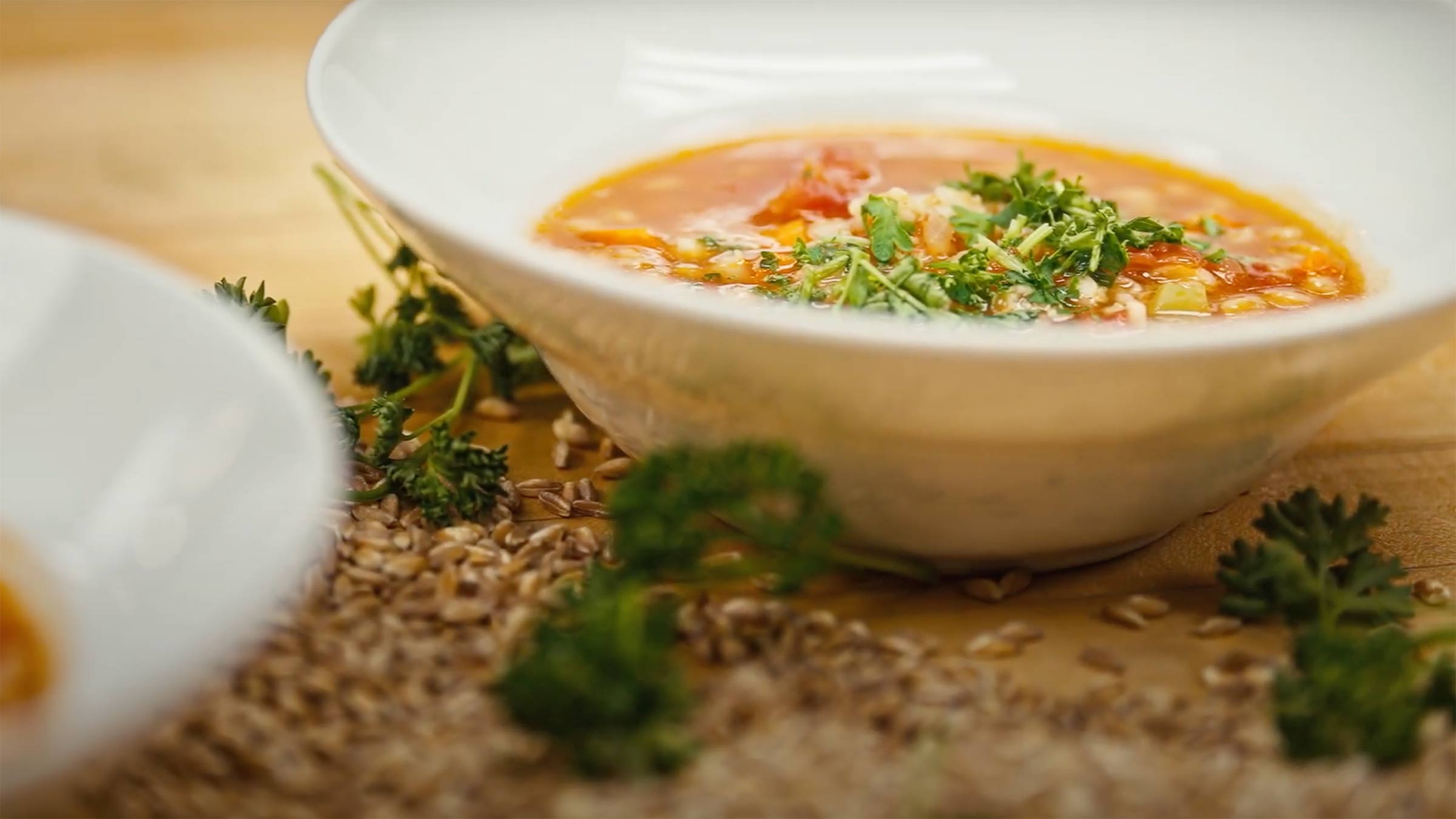 Recipe from our chefs: Farro vegetable soup