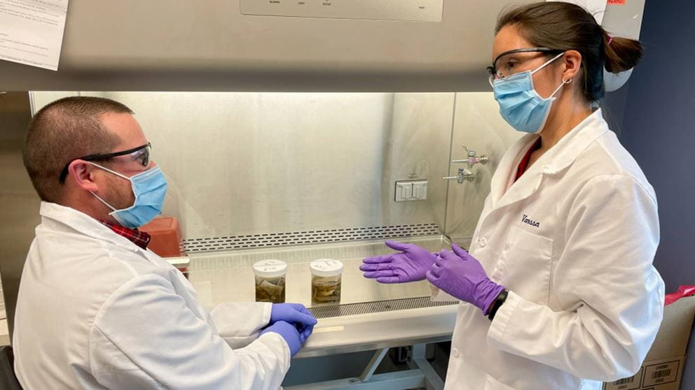 Vanessa Hale in her lab