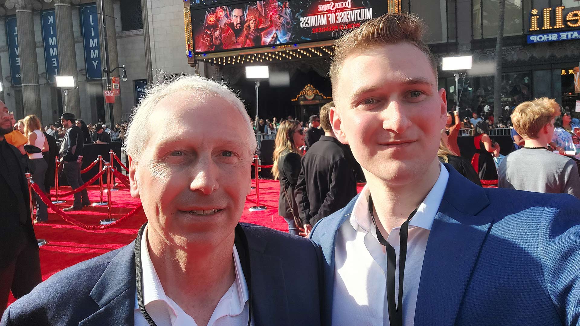 Phil Re at the new Marvel movie premiere