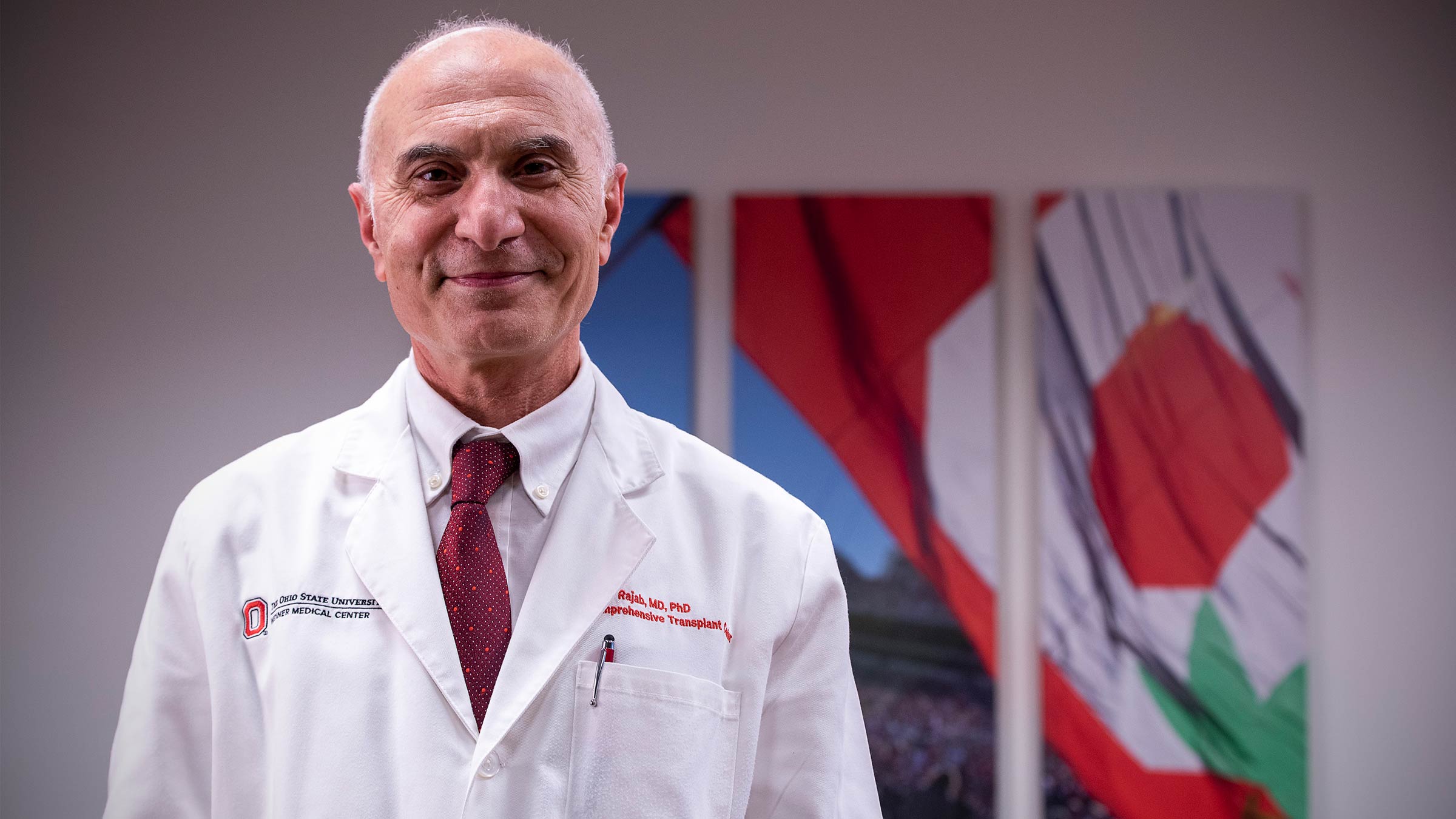 Ohio State transplant surgeon, Amer Rajab, MD, PhD
