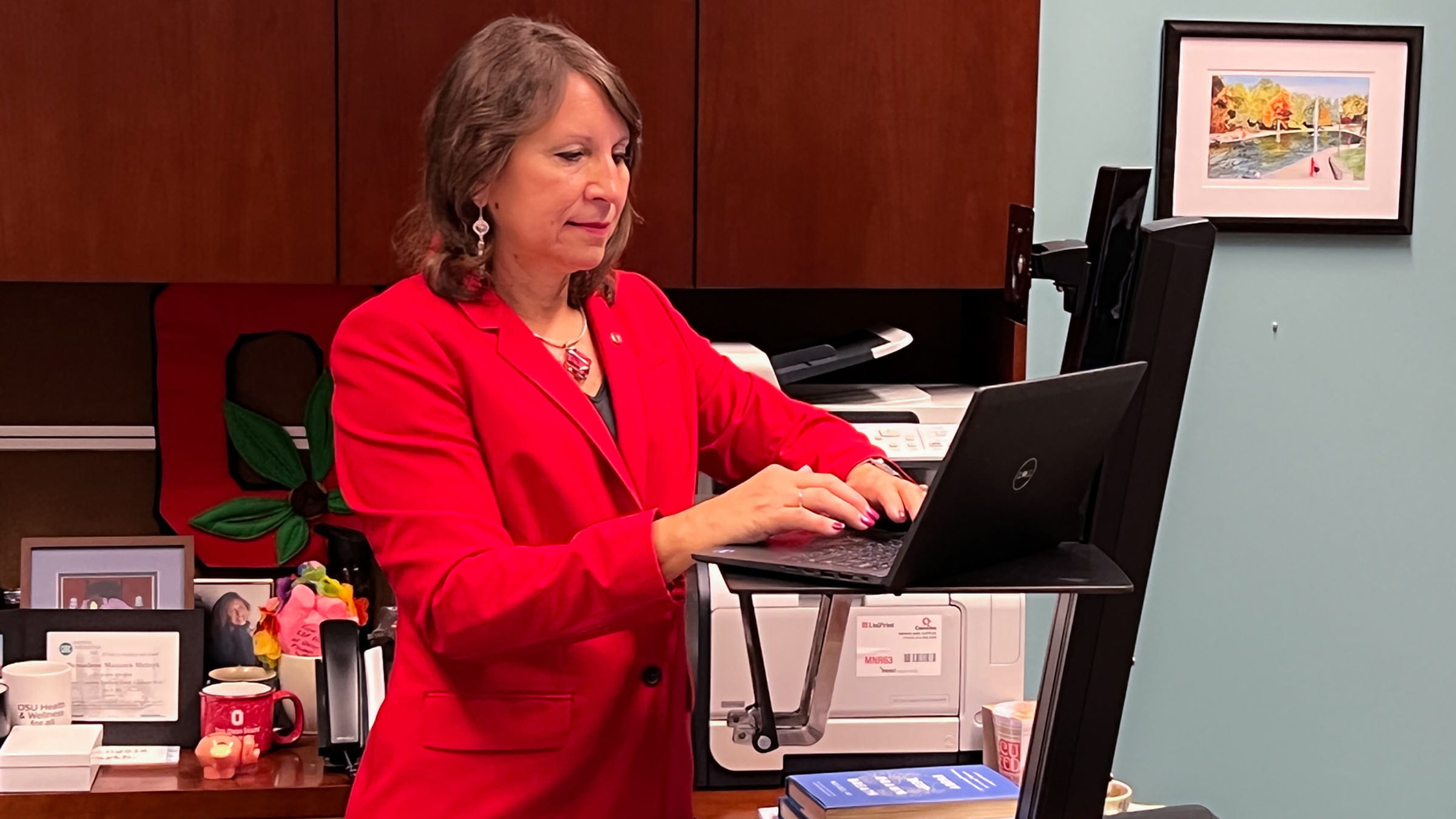 Dr. Melnyk in her office