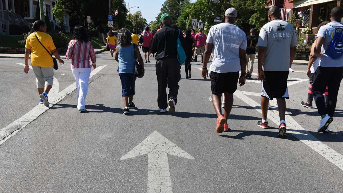 african american people walking