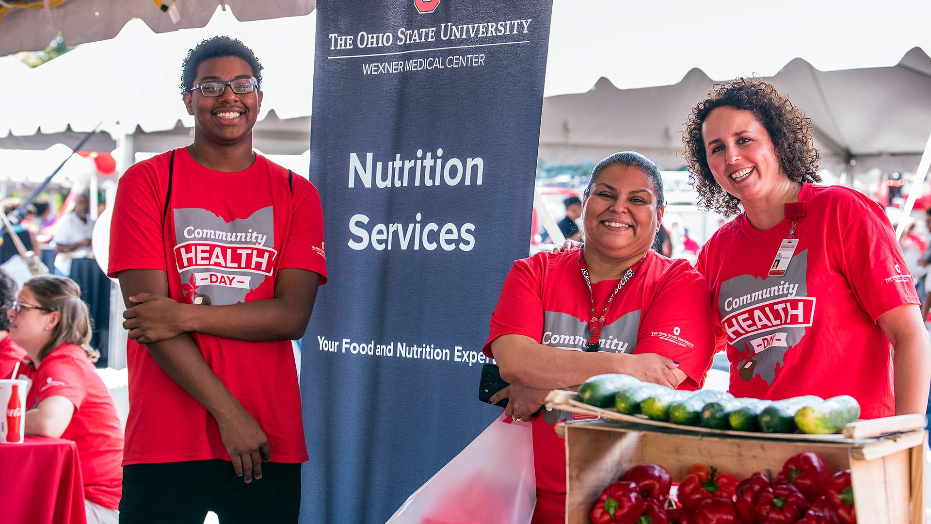 Nutrition services stand