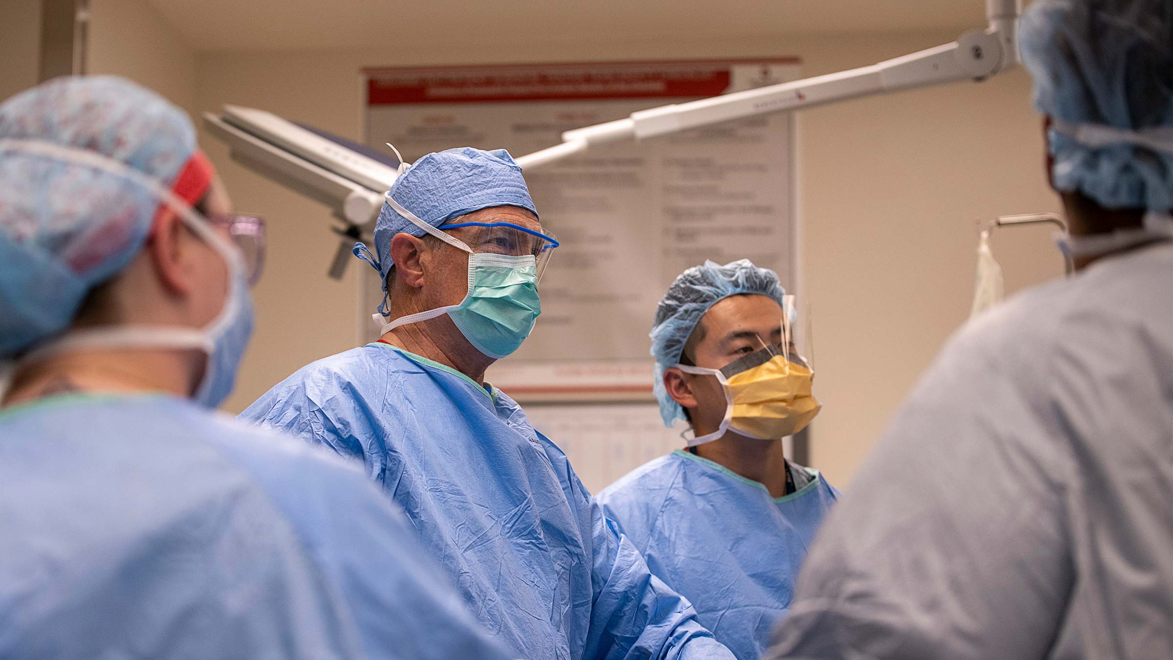 Dr. Kaeding performing surgery
