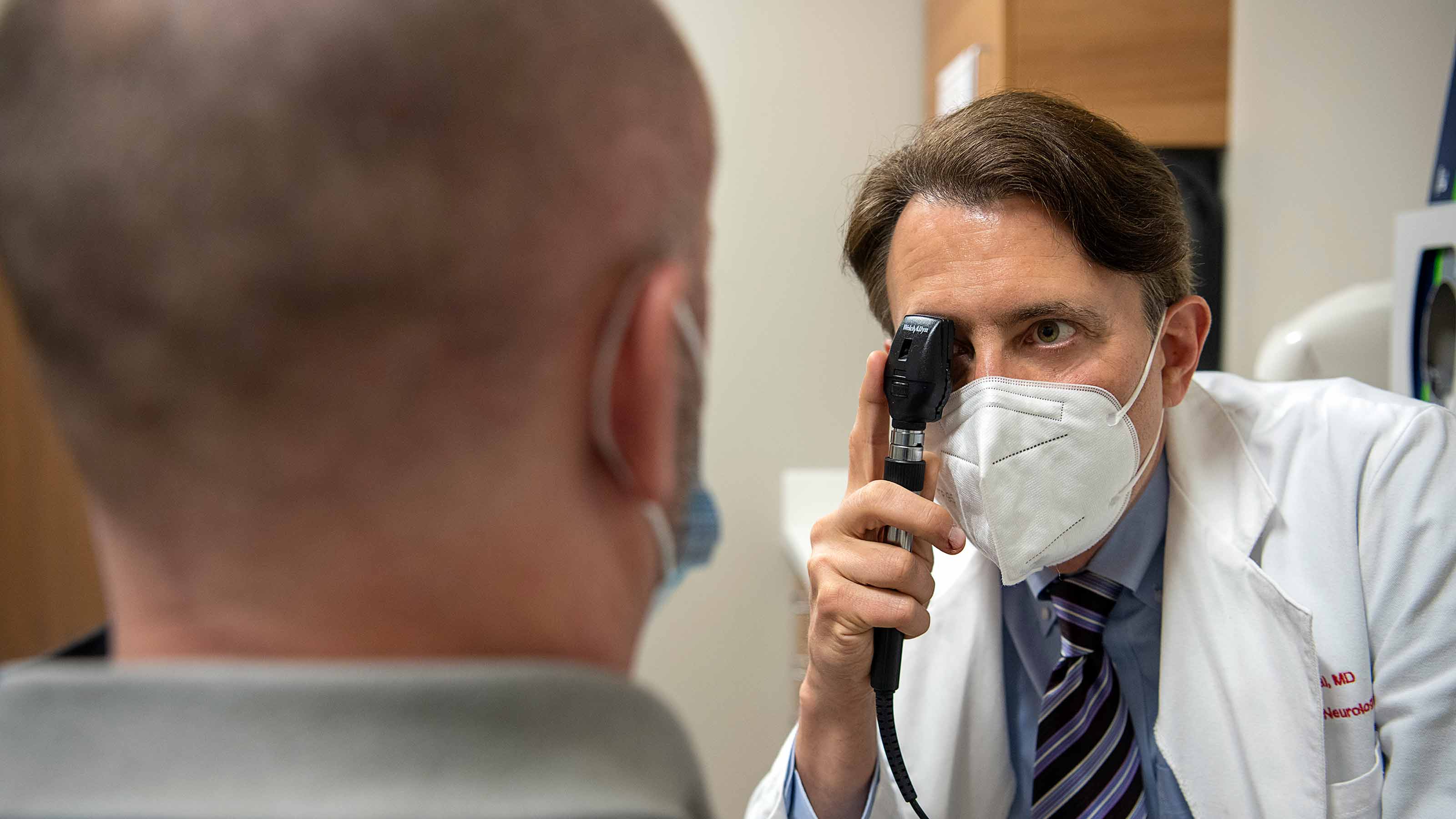 Dr. Segal with patient