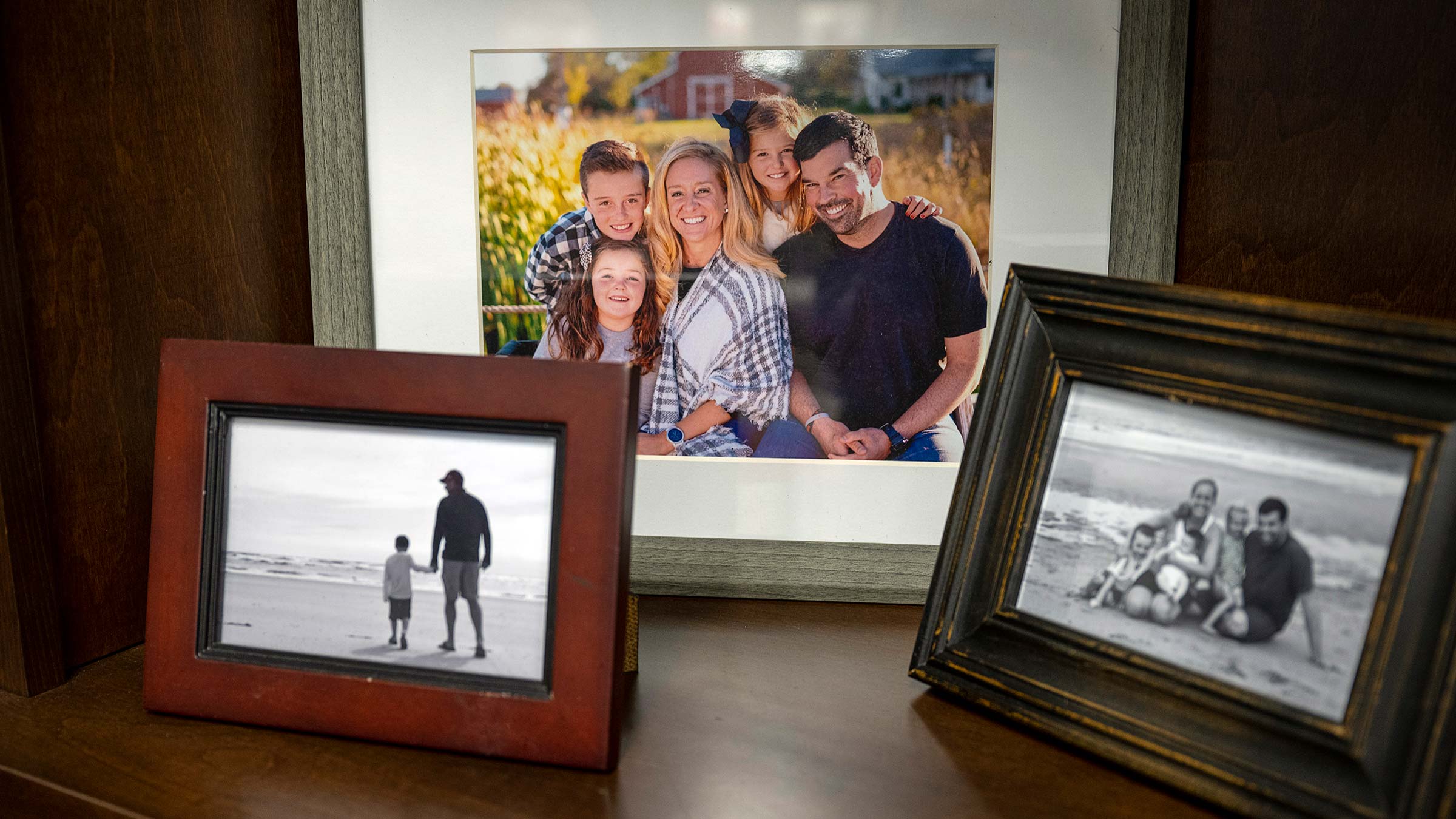 Framed family photos
