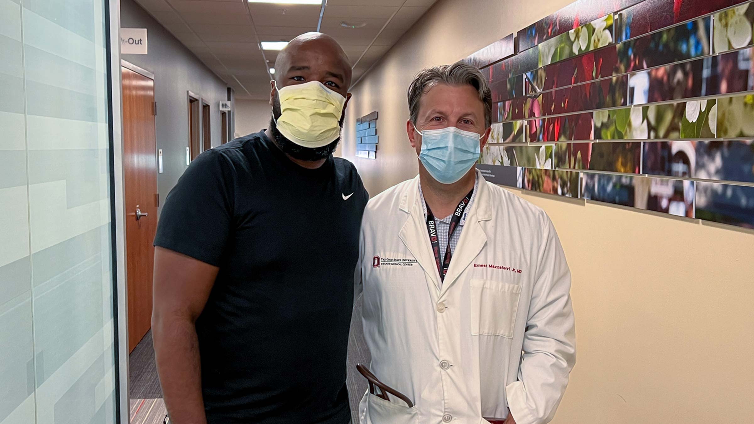 Dr. Mazaferri and coronary artery disease patient, Marcus Wright