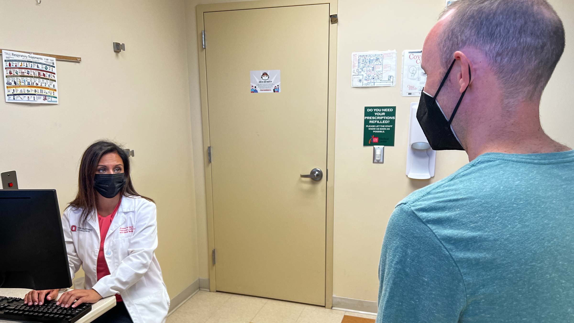 A doctor consults with a patient who’s having trouble sleeping