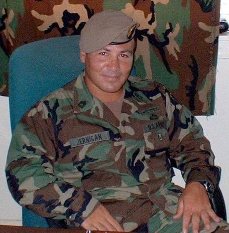 A young Shane Jernigan in his U.S. Army uniform