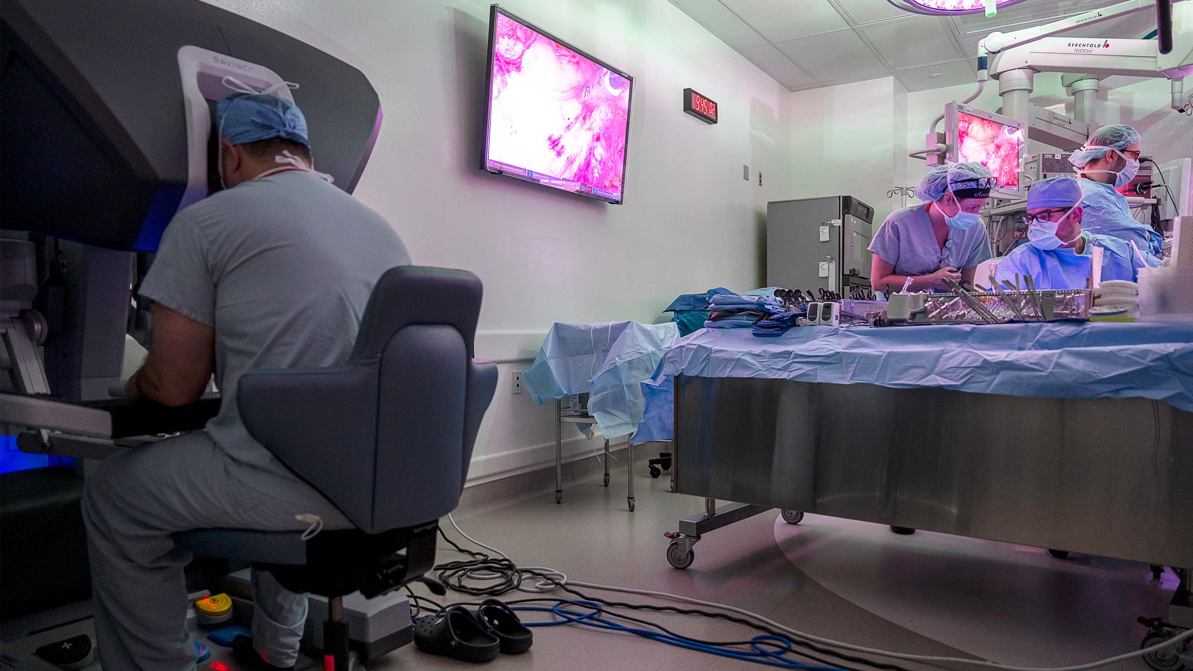 Dr. Kalady and his team in the operating room
