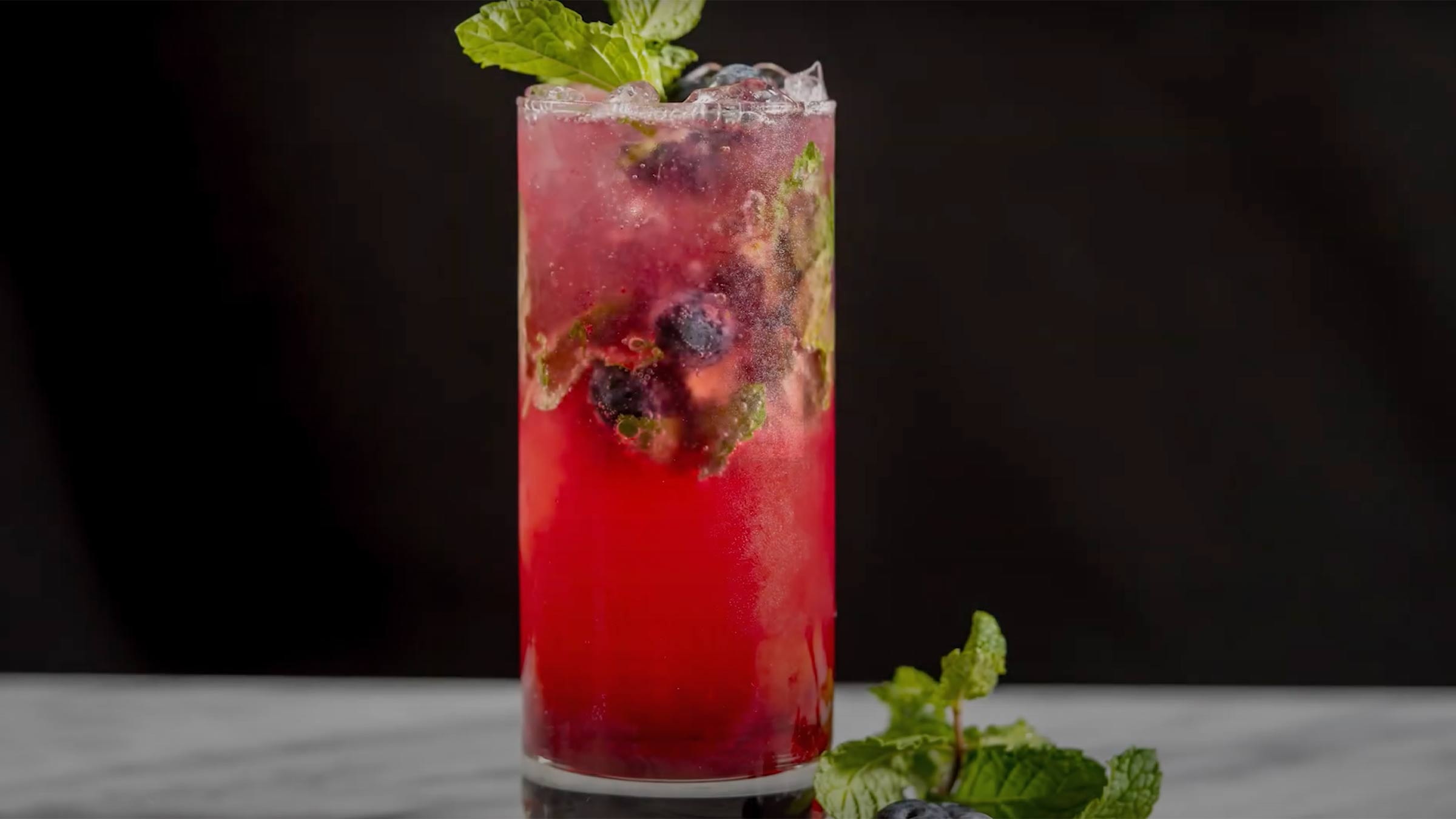 From our chefs: Blueberry mojito mocktail
