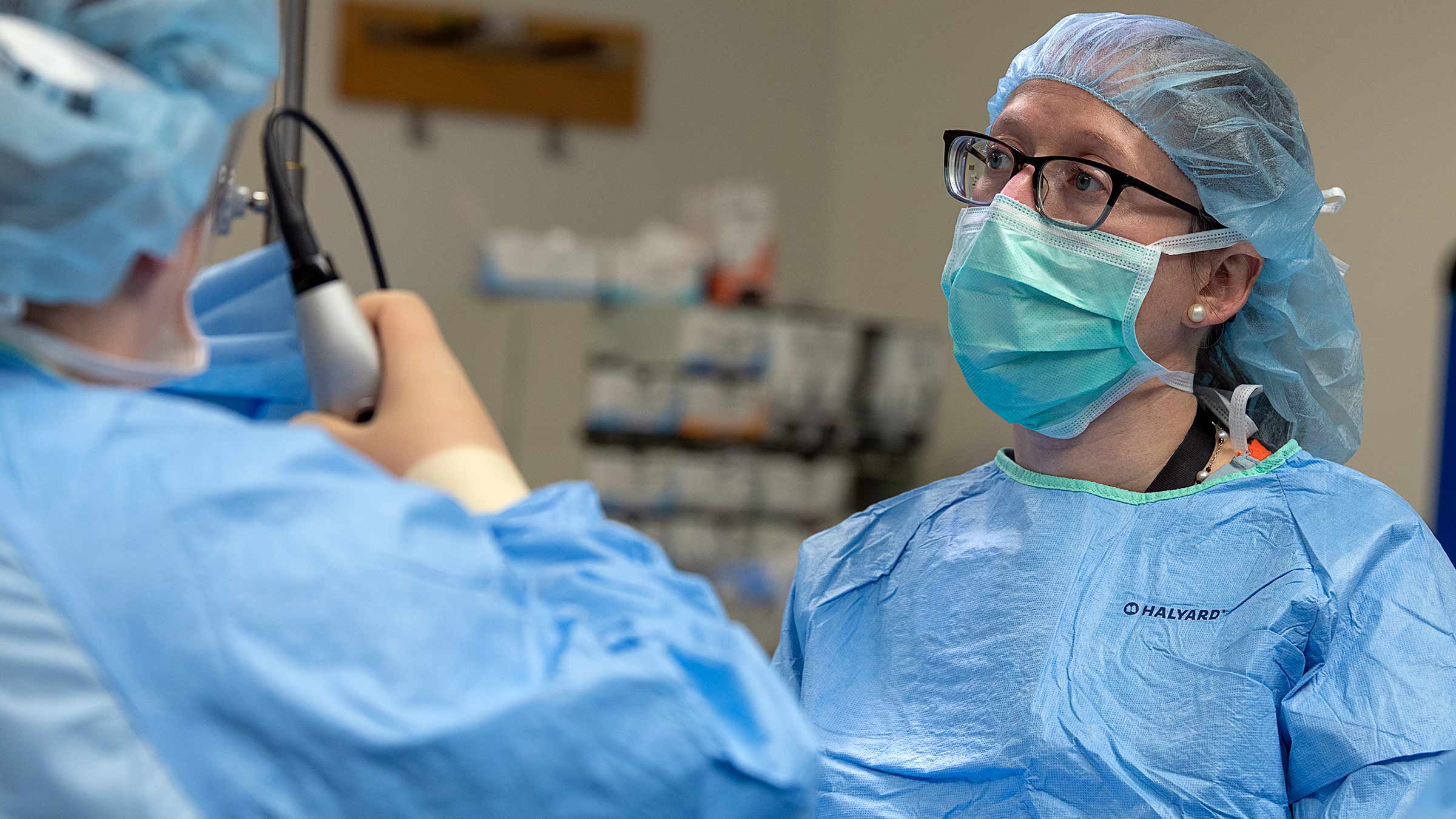 Dr. Dillhoff during surgery