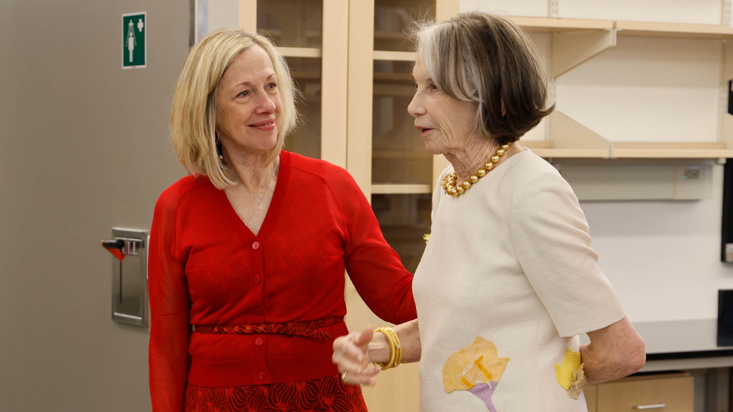 Sally Soter and Dean Bradford at the Sarah Ross Soter Women's Health Research Program lab