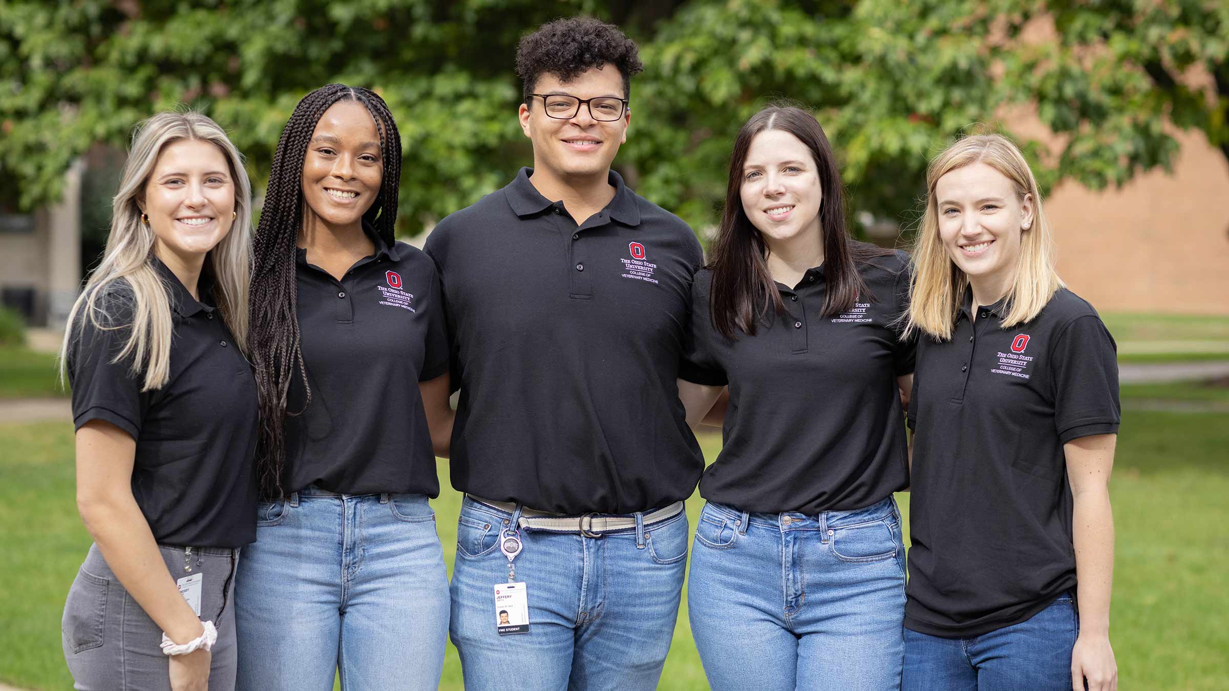 Group photo of students smiling