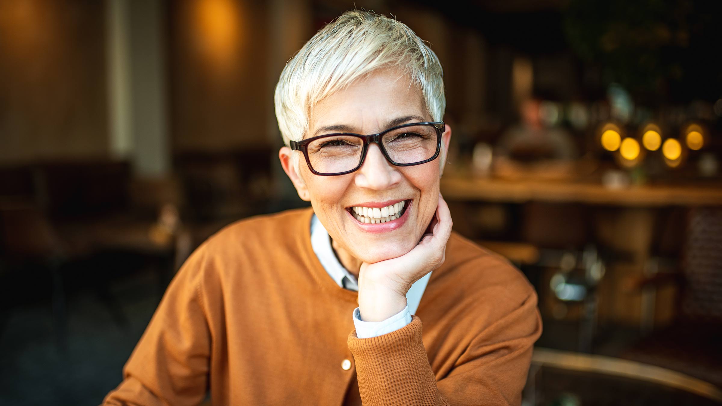 Portrait of a senior woman smiling