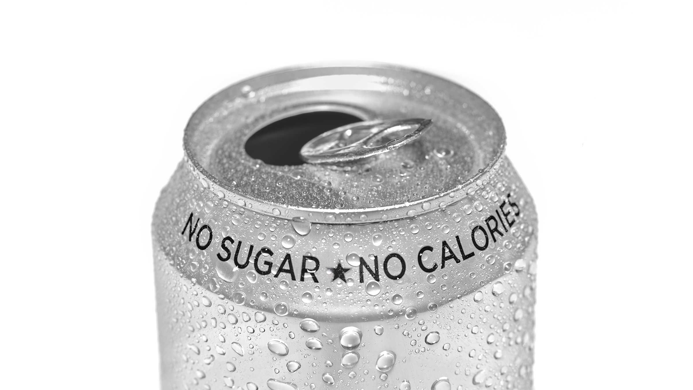 A can of diet soda