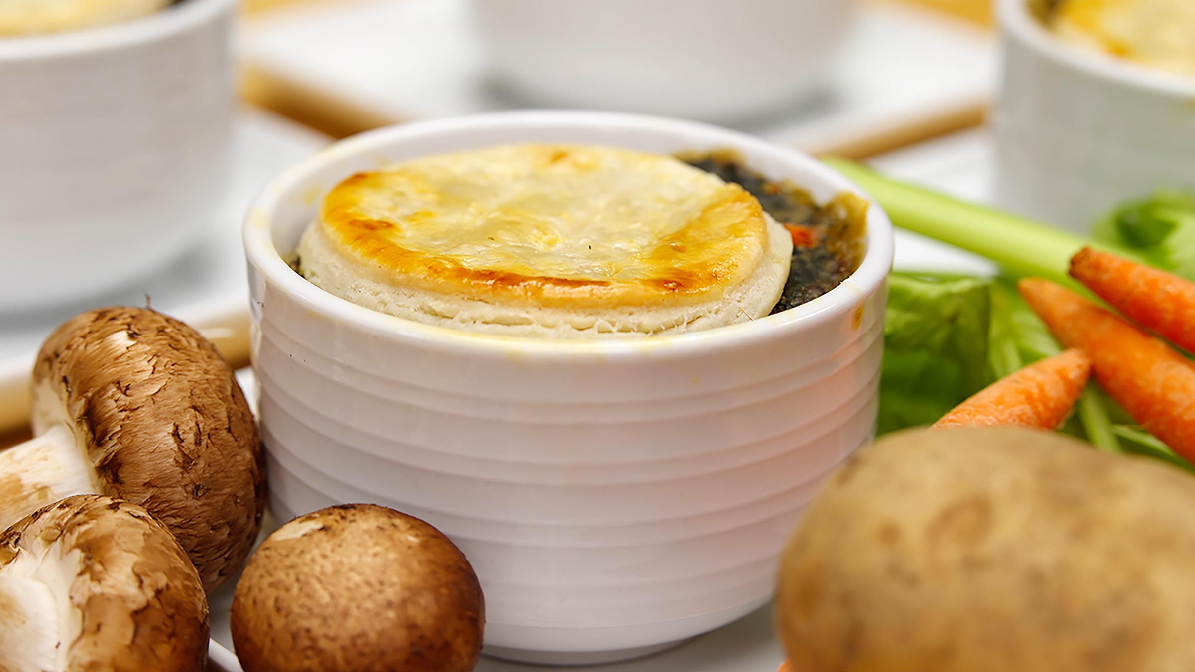 Recipe from our chefs: Spinach mushroom pot pie