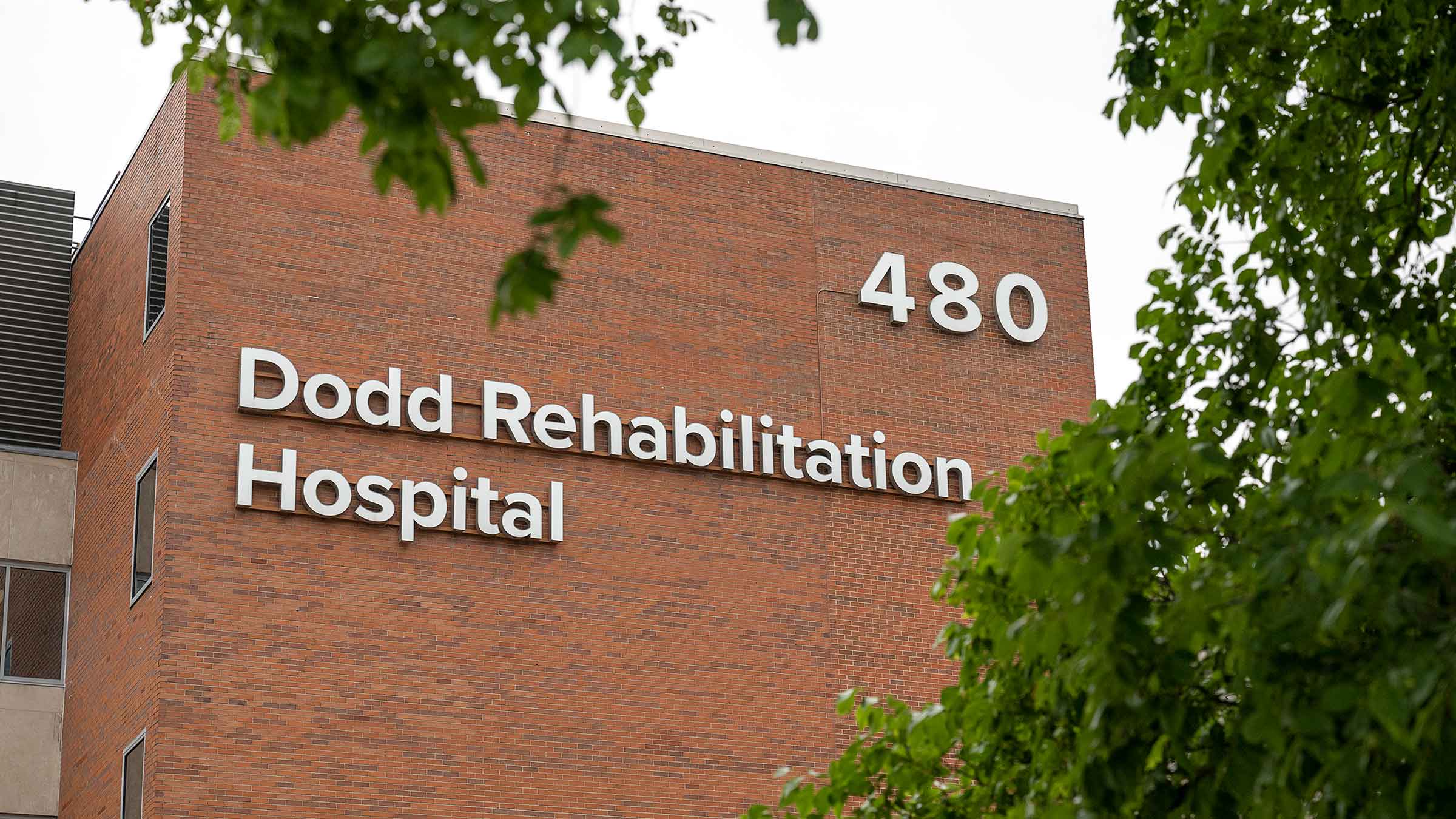 Exterior of the Dodd Rehabilitation building