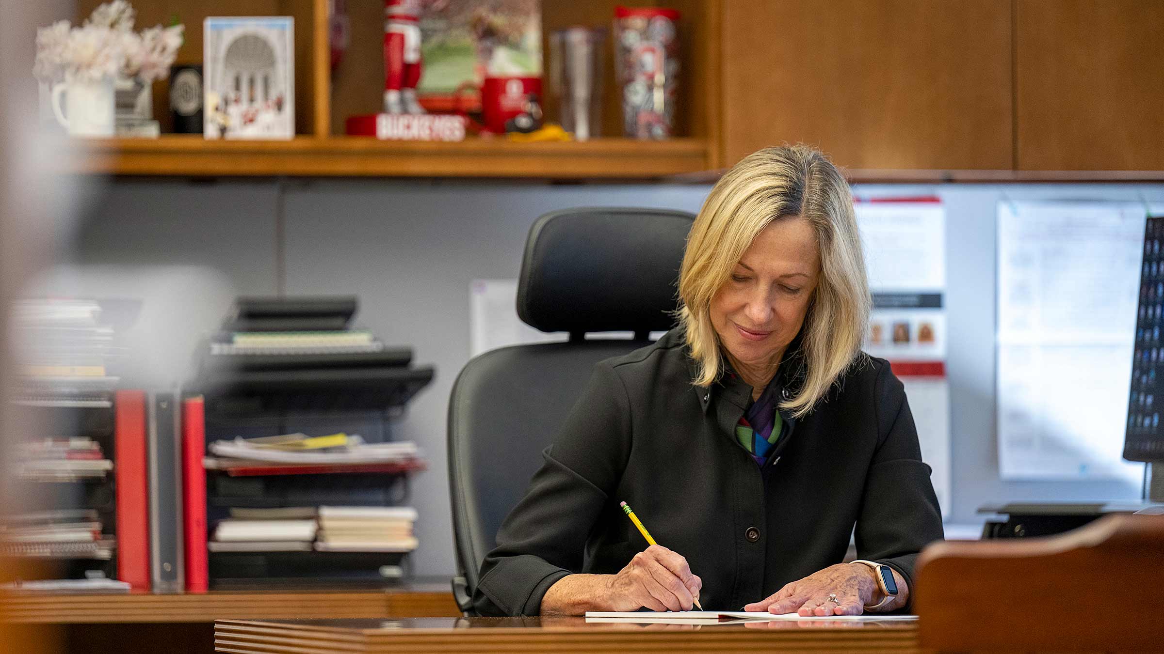 Carol Bradford in her office