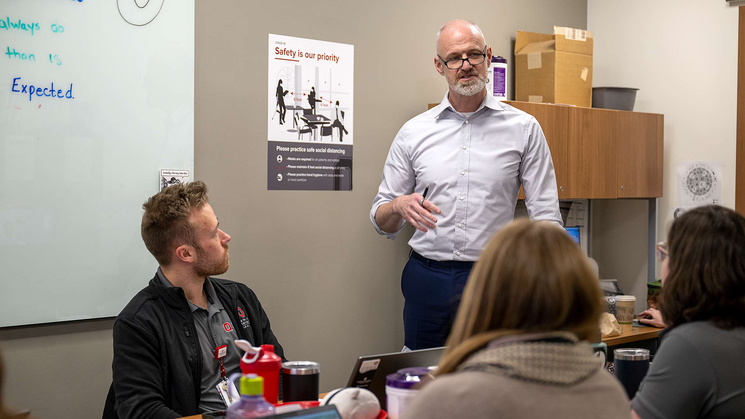 Dr. Stephen Kolb with the multidisciplinary ALS team