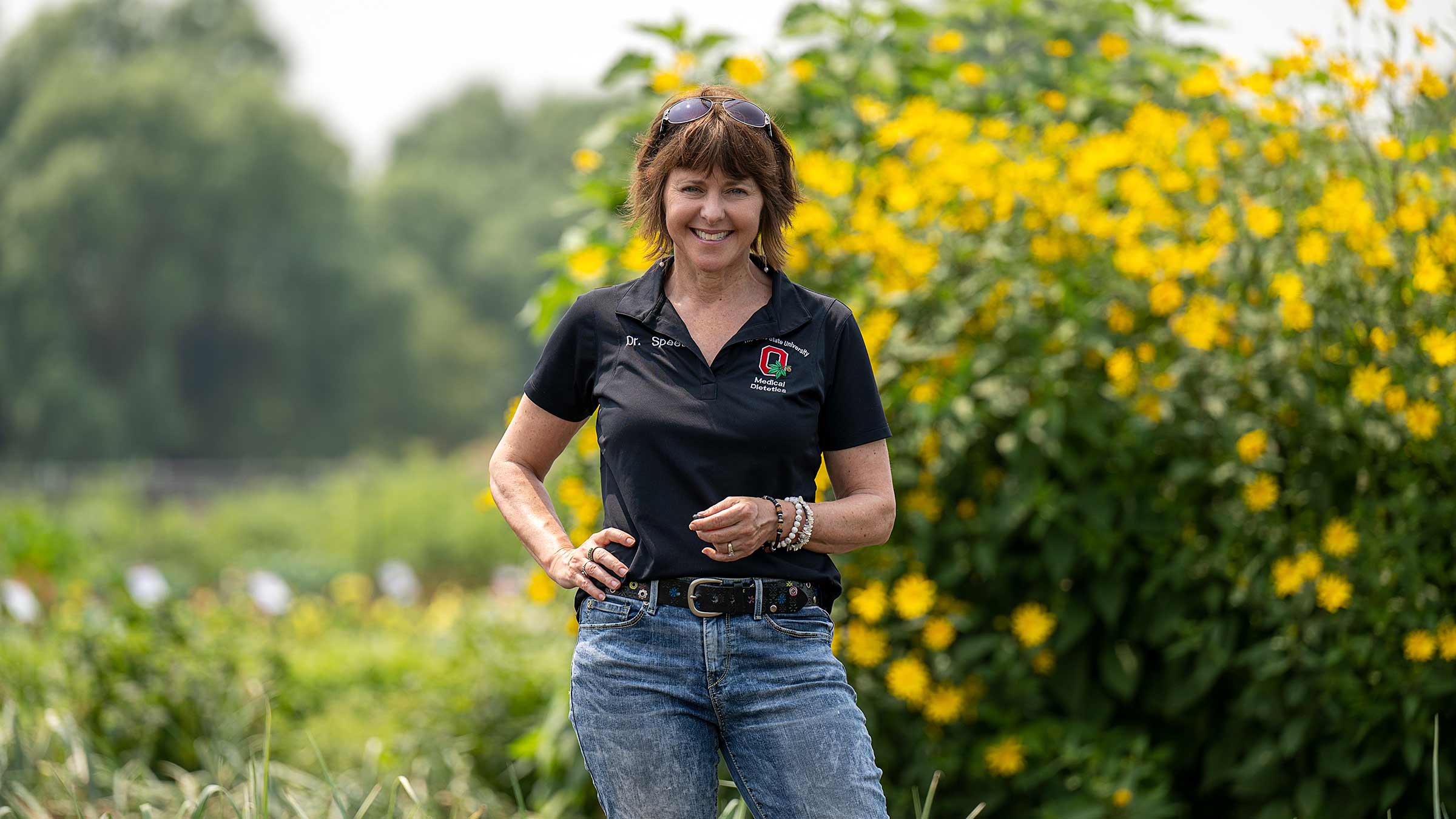 Dr. Spees in the Garden of Hope
