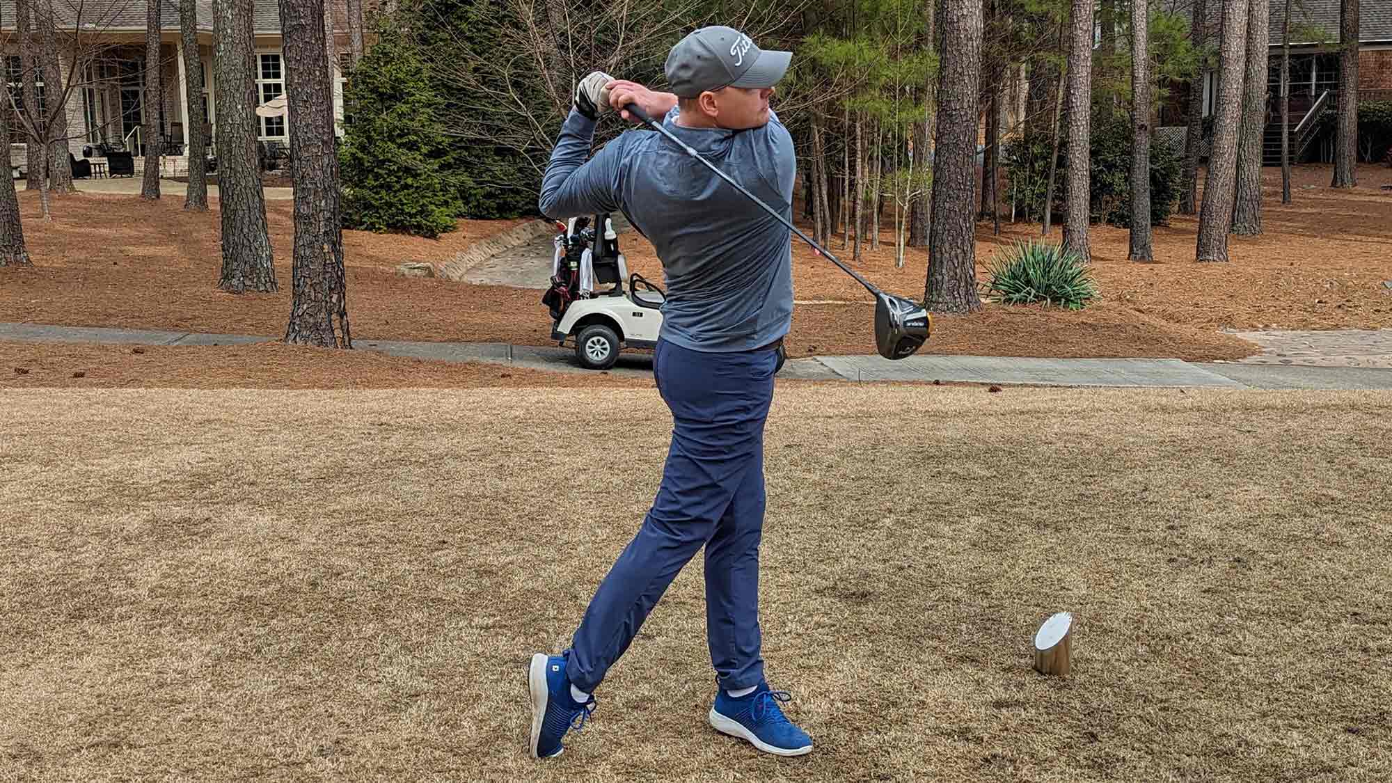 Chris Shultz playing golf