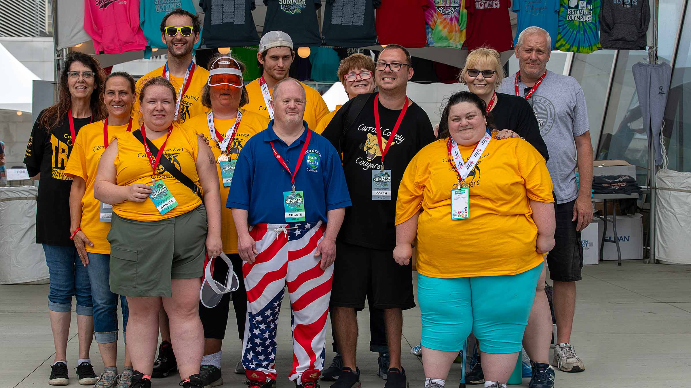 Group shot of the Special Olympics team