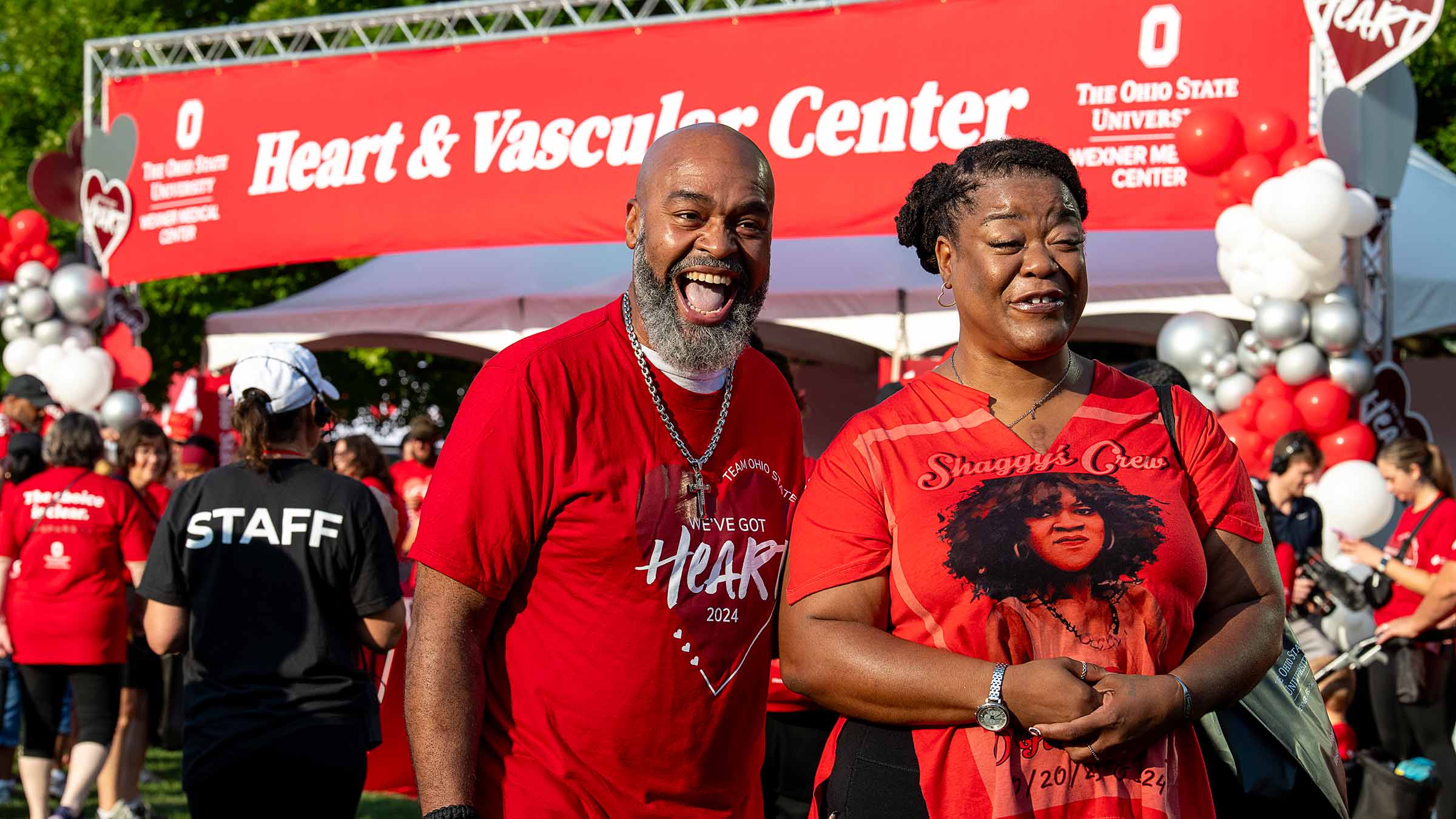 Larry and Earlie Smith at a Heart Walk