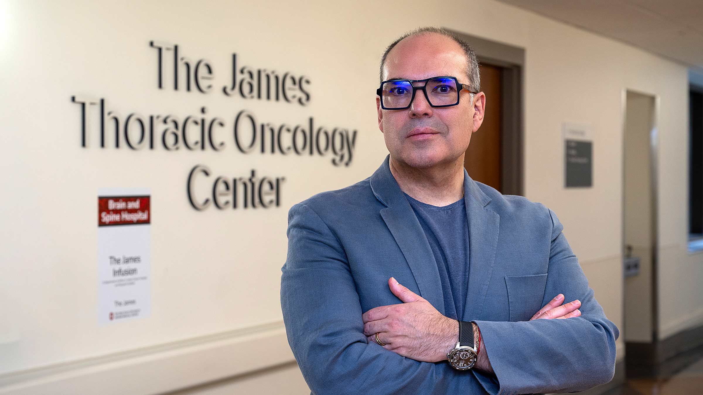 Dr. Christian Rolfo at the James Thoracic Oncology Center