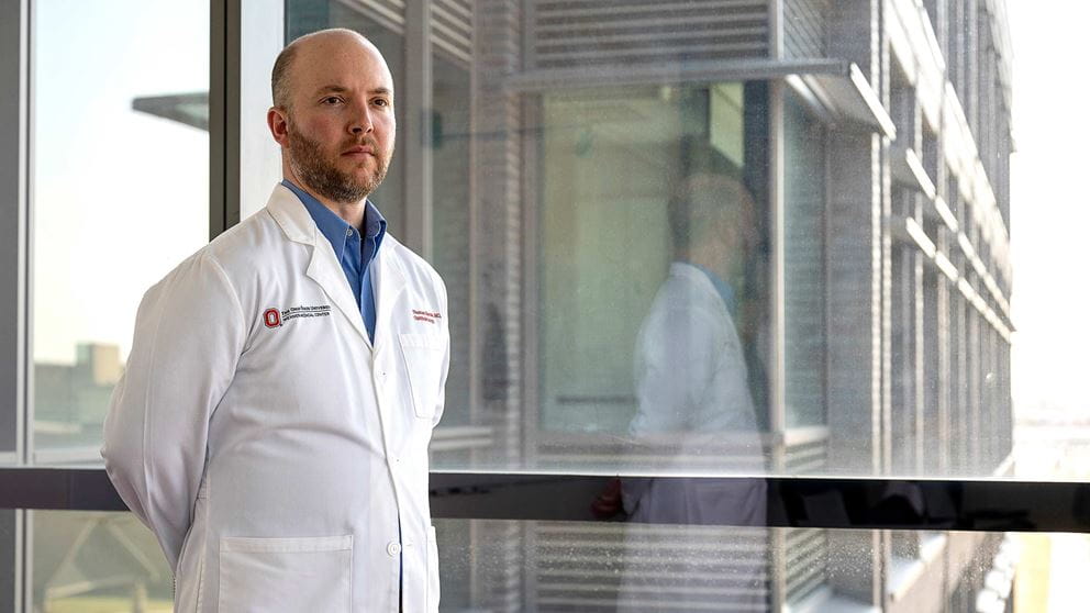 Dr. Thomas Mendel in his medical uniform