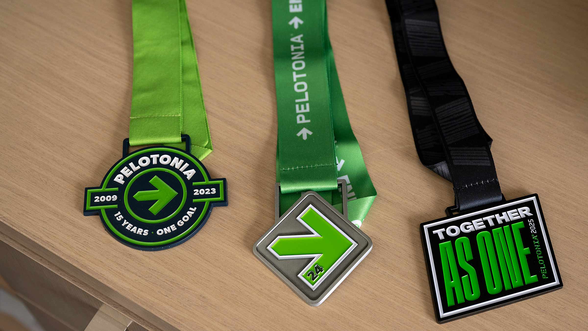 Three Pelotonia medals