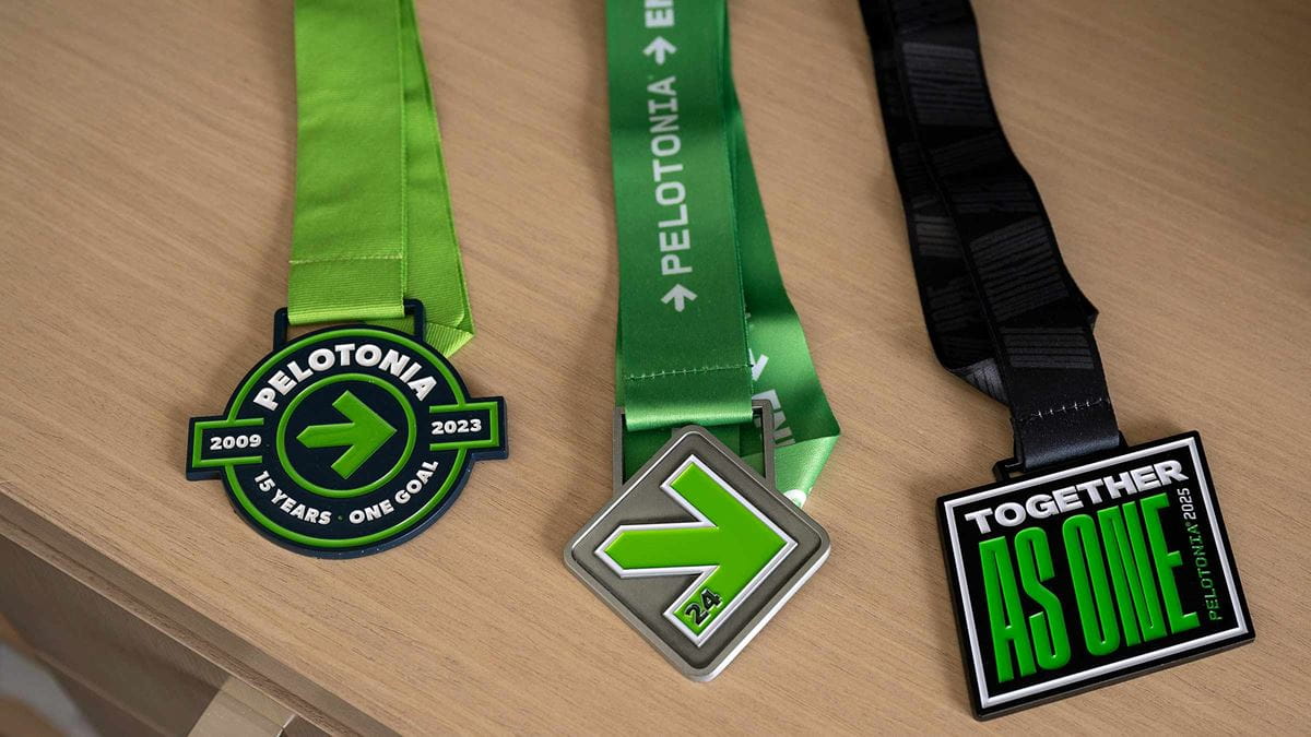 Three Pelotonia medals