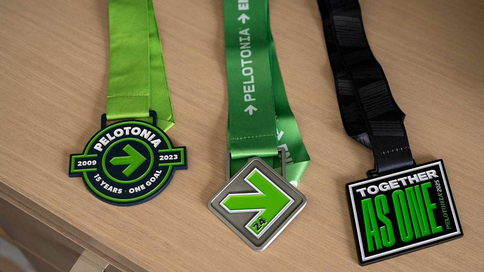 Three Pelotonia medals
