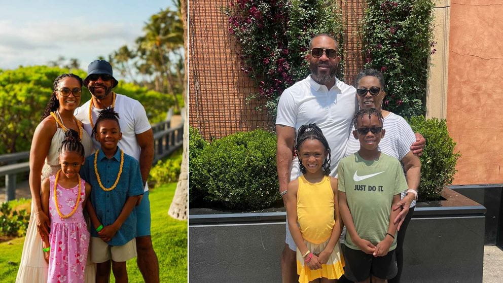 Dee Miller with his family