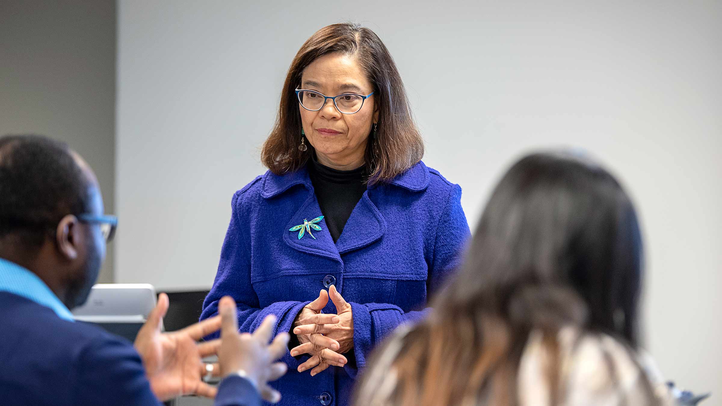 Dr. Ginny Bumgardner lecturing medical students