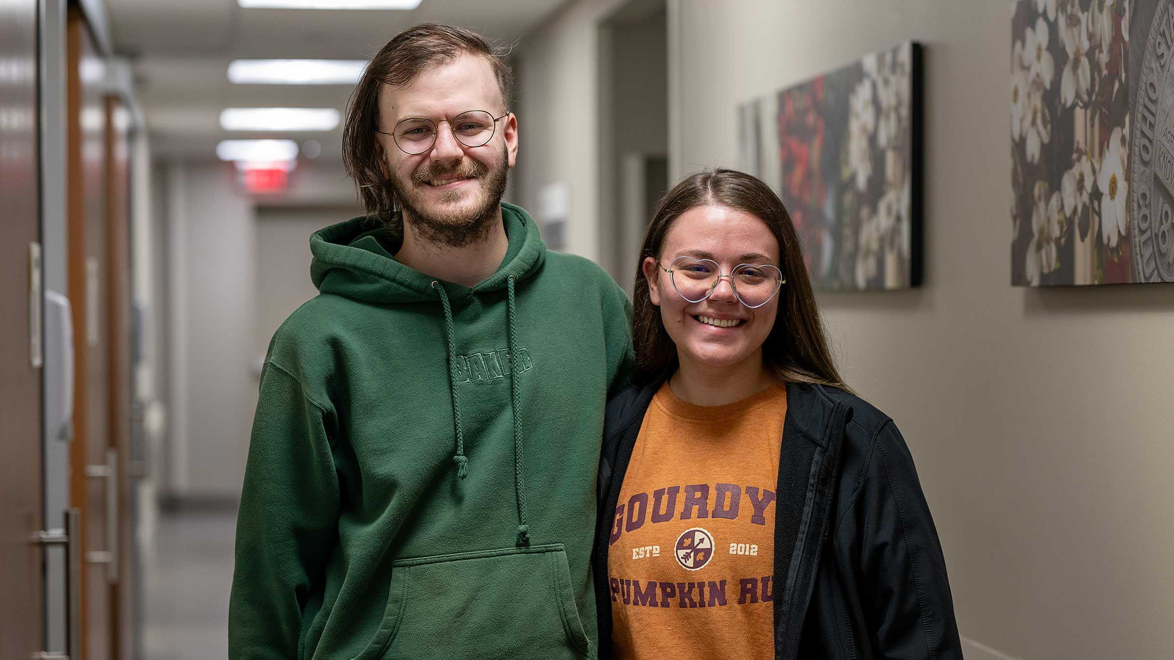 Noah Braholli with his partner