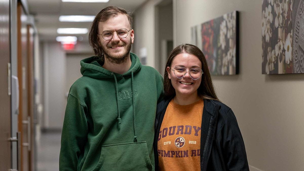 Noah Braholli with his partner