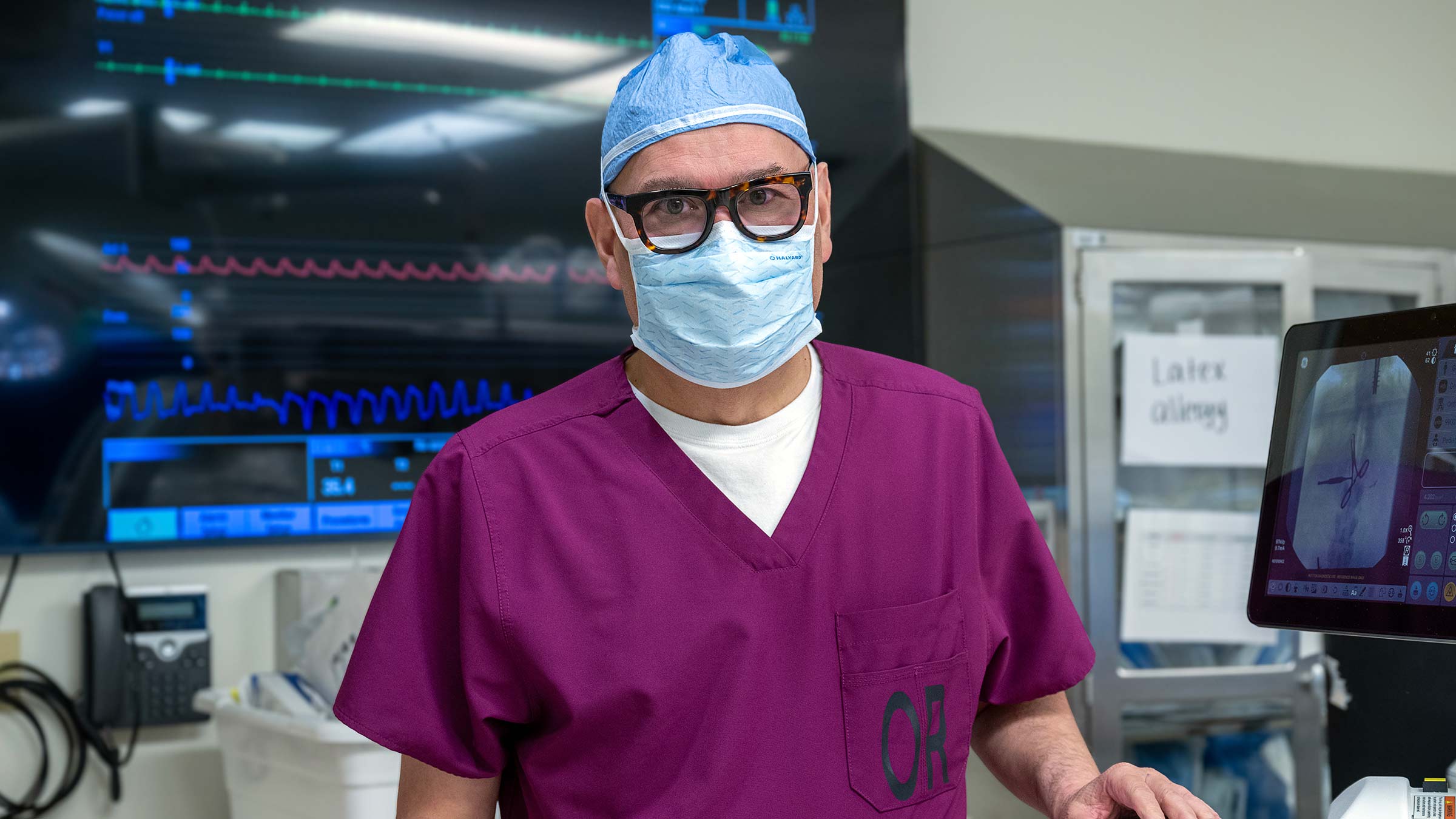 Dr. Lonser in the operating room