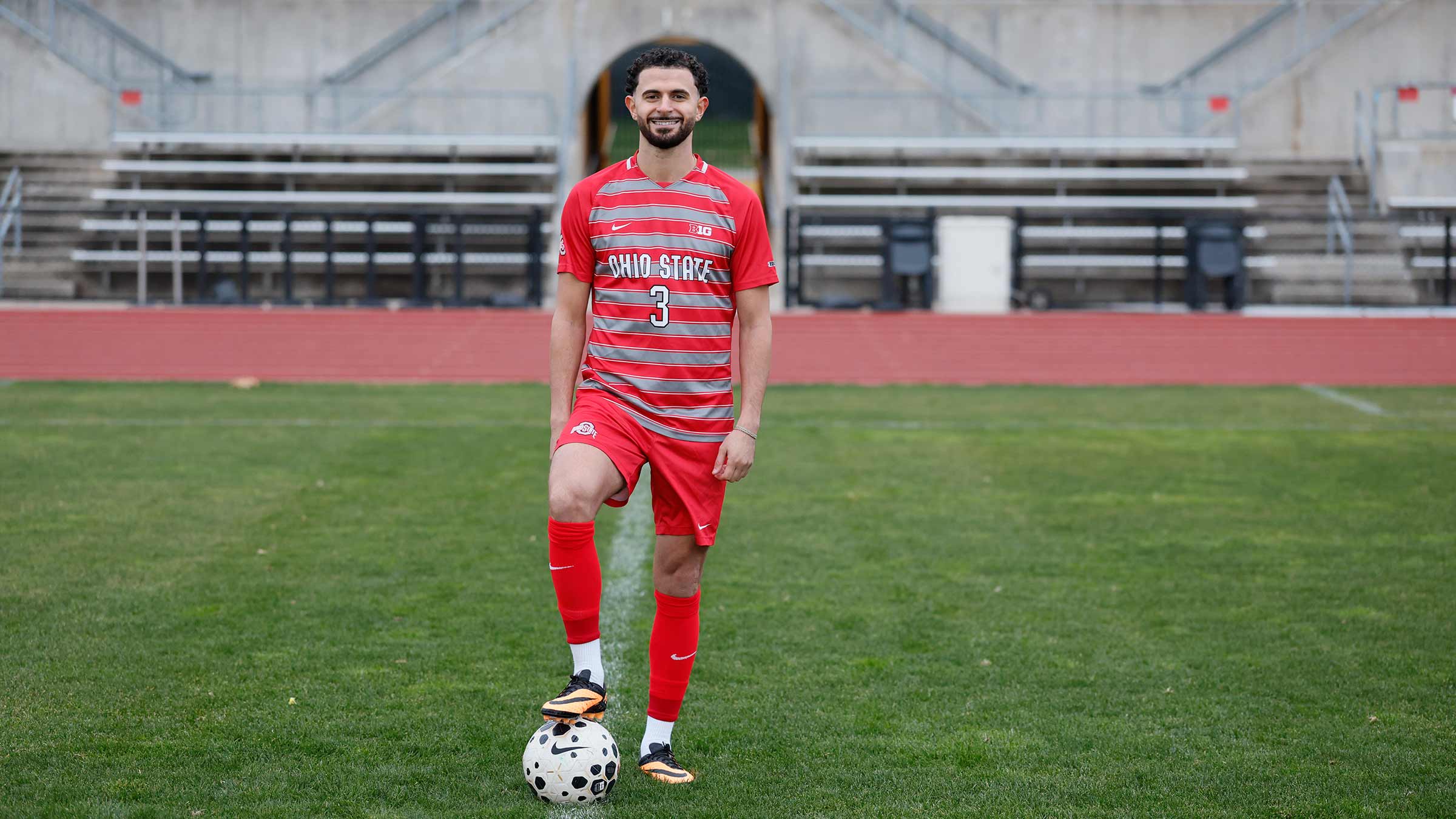 Nathan Demian, alone on the soccer field