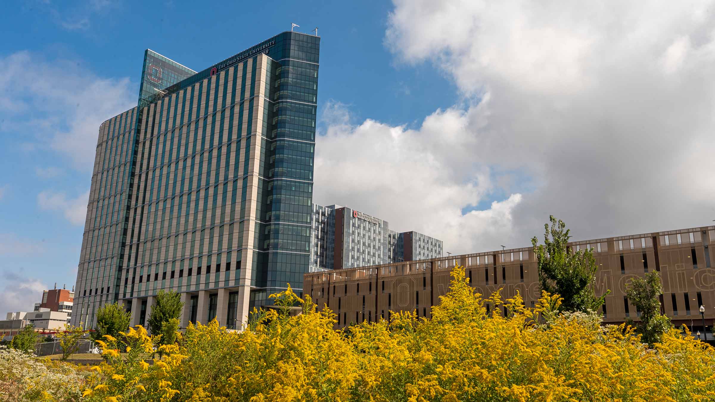 The new Ohio State University Hospital exterior