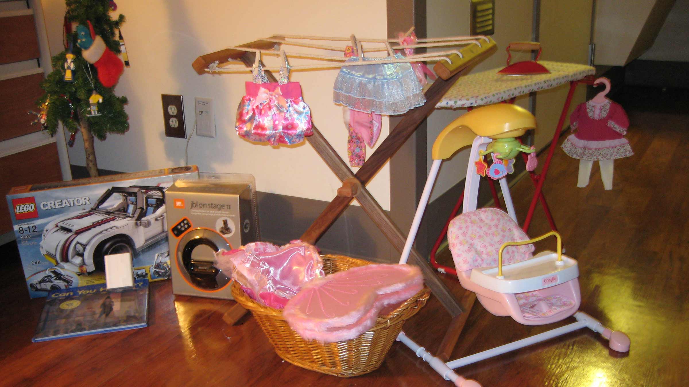 Children’s toys that were delivered to Dr. Tipple's hospital room on Christmas morning