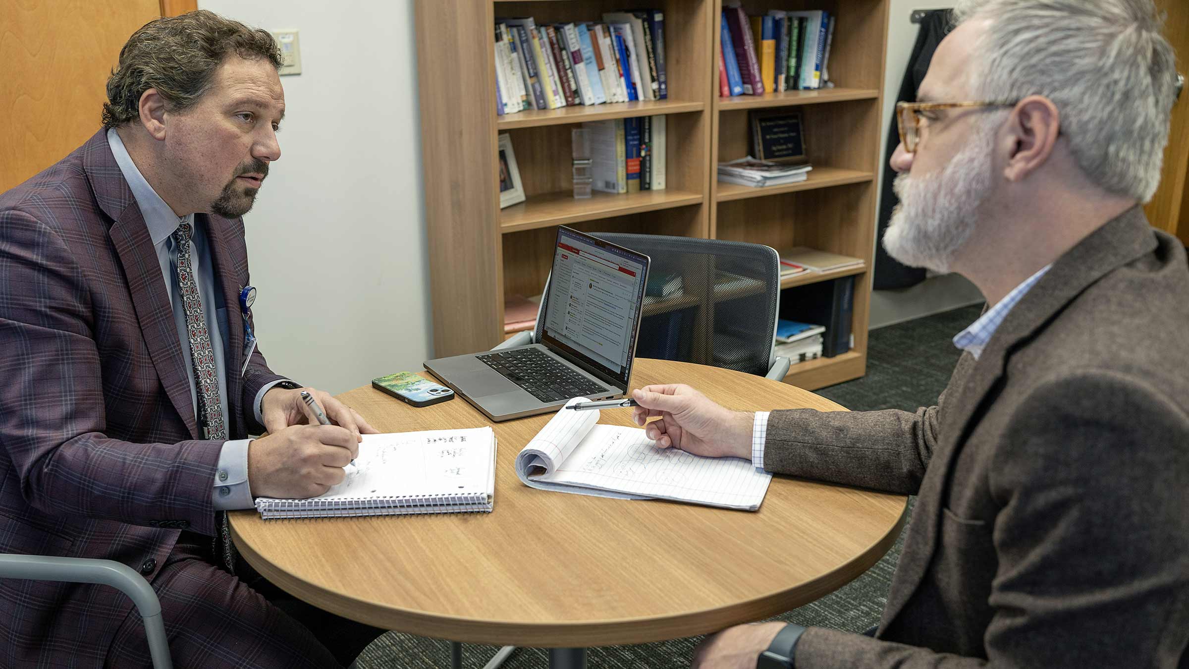 Scott Langenecker, PhD, with colleague and psychologist Jay Fournier, PhD