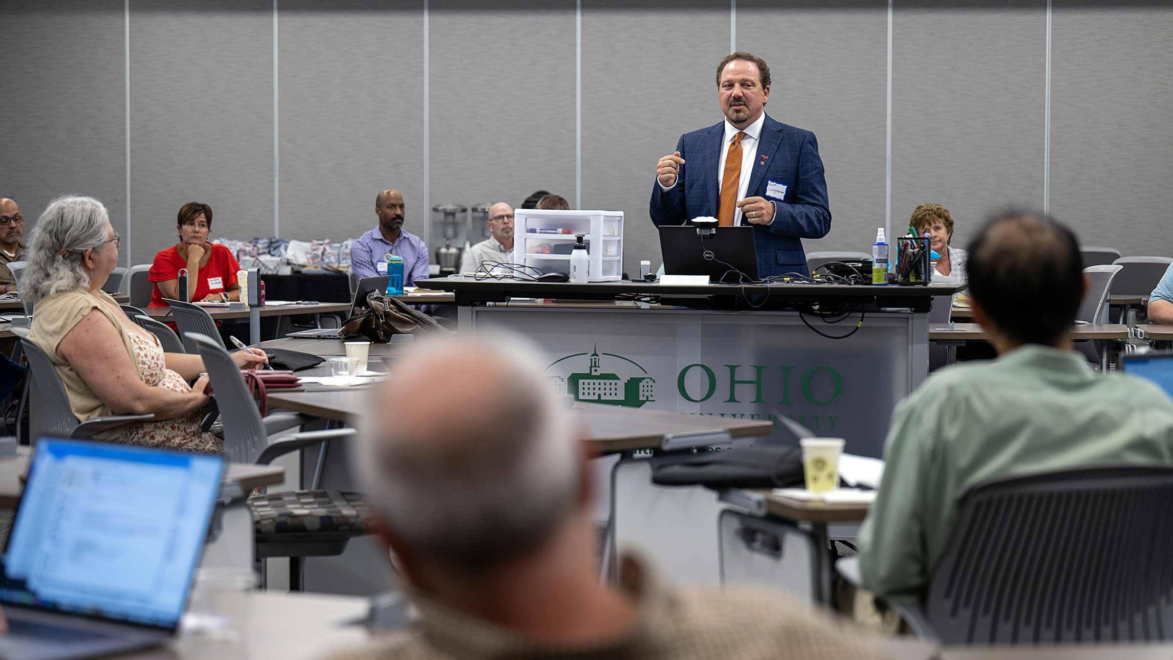 Scott Langenecker speaking at a SOAR event in southeast Ohio