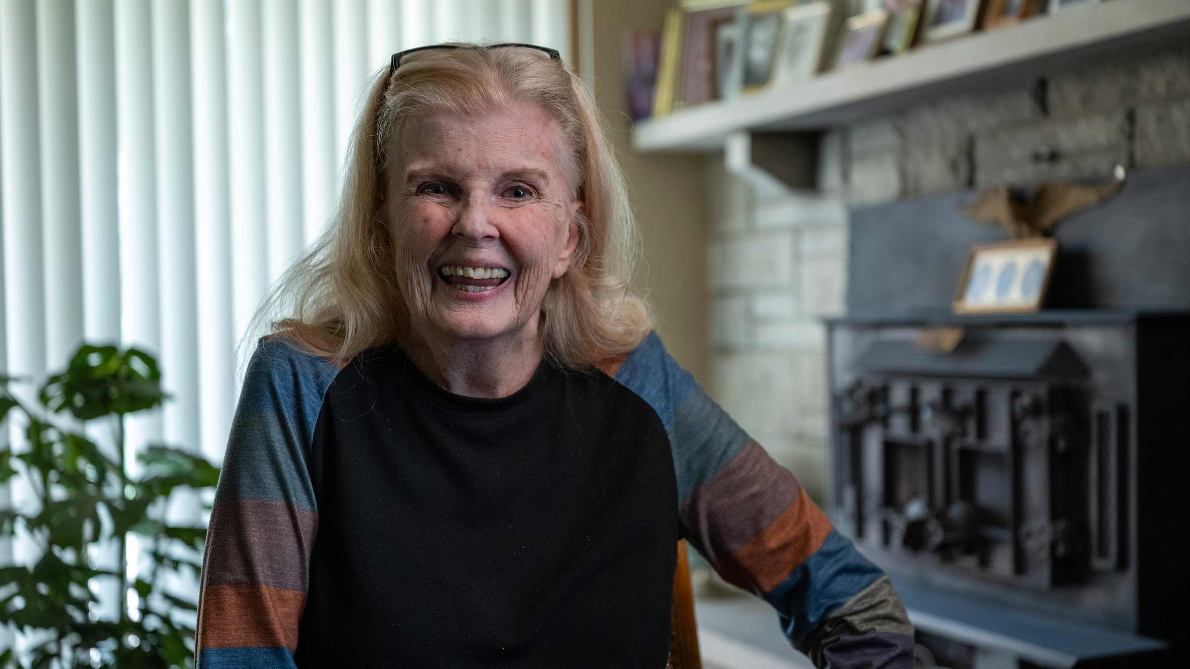 Cynthia Bego in her home