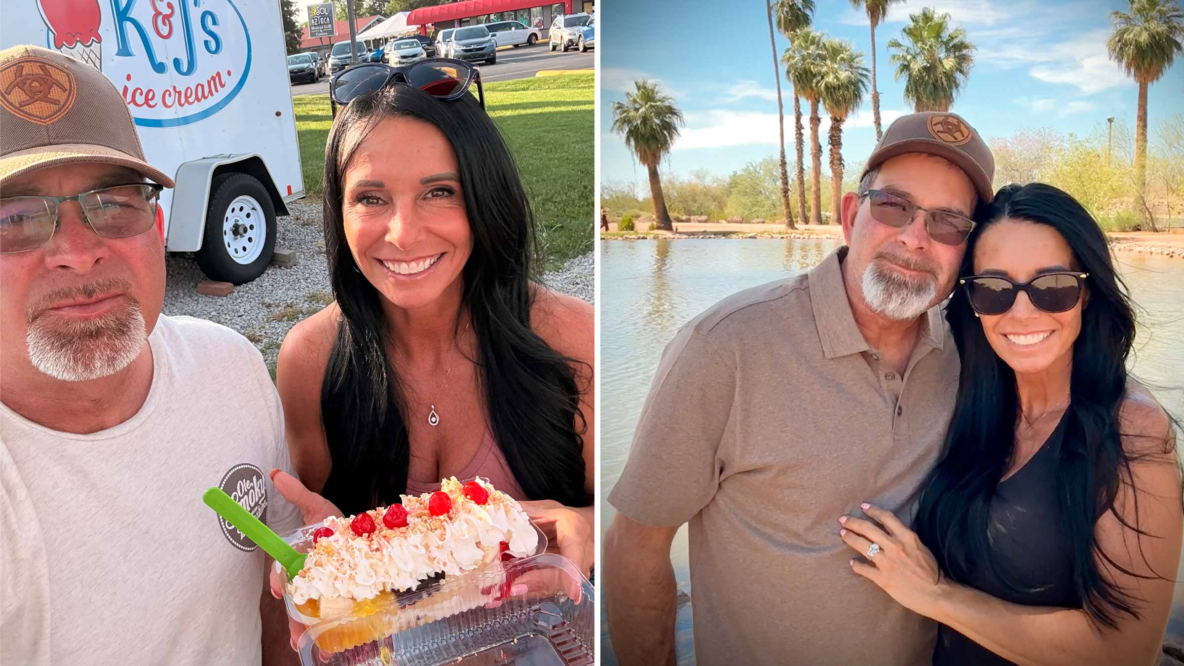 Jennifer Brautigam with her husband, Jeff